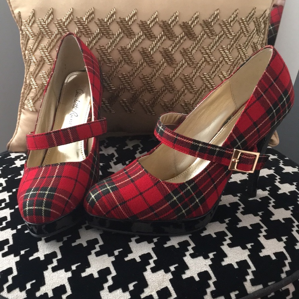 Tartan Mary Jane pumps